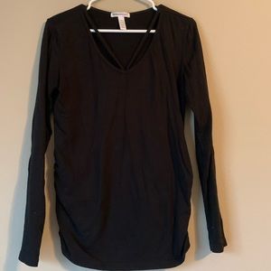long sleeve maternity shirt